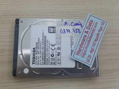 khôi phục dữ liệu ổ cứng Toshiba 500GB đầu từ lỗi