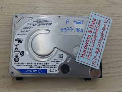 phục hồi dữ liệu Western 4TB đầu từ lỗi