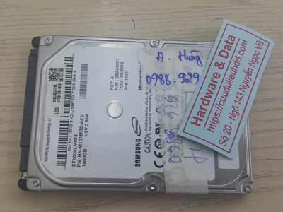 Lấy lại dữ liệu ổ cứng Samsung 1TB chết cơ