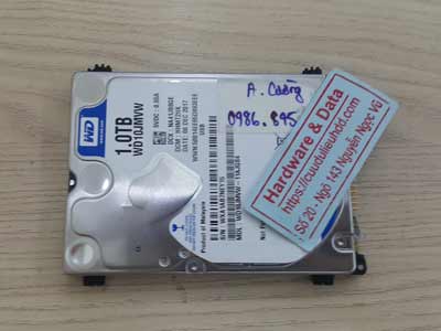 phục hồi dữ liệu ổ cứng Western 1TB chết cơ