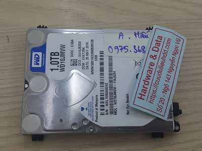 lấy lại dữ liệu ổ cứng Western 1TB chết cơ