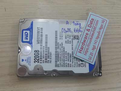 lấy lại dữ liệu ổ cứng Western 320GB bad nặng