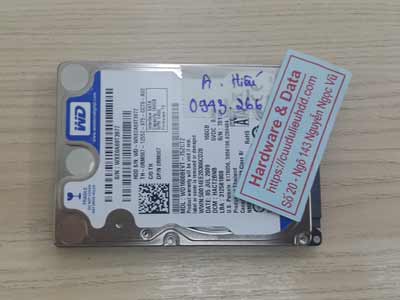 lấy lại dữ liệu ổ cứng Western 160GB đầu từ lỗi