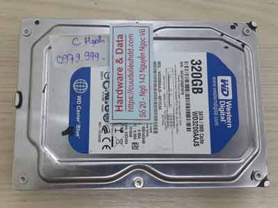 Phục hồi dữ liệu ổ cứng Western 320GB đầu từ hỏng