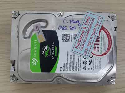 Khôi phục dữ liệu ổ cứng Seagate 2TB virus mã hóa