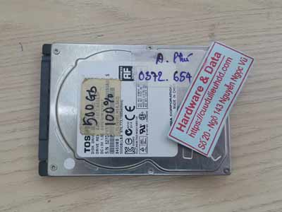 Phục hồi dữ liệu ổ cứng Toshiba 500GB mất dữ liệu