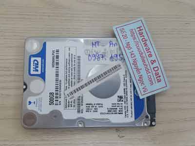 Cứu dữ liệu ổ cứng Western 500GB đầu đọc lỗi