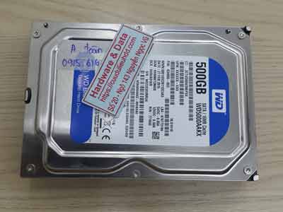 Cứu dữ liệu ổ cứng Western 500GB chết cơ