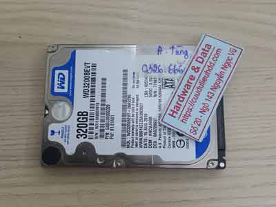 Khôi phục dữ liệu ổ cứng Western 320GB đầu từ lỗi