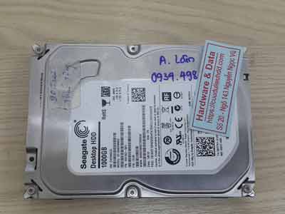 Cứu dữ liệu ổ cứng Seagate 1TB đầu từ lỗi