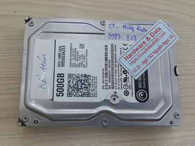 lấy lại dữ liệu ổ cứng Western 500GB virus mã hóa