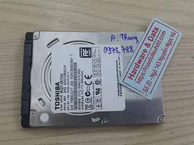 Cứu dữ liệu ổ cứng Toshiba 500GB mất dữ liệu