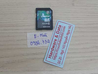Cứu dữ liệu thẻ nhớ Kingston 32GB mất dữ liệu