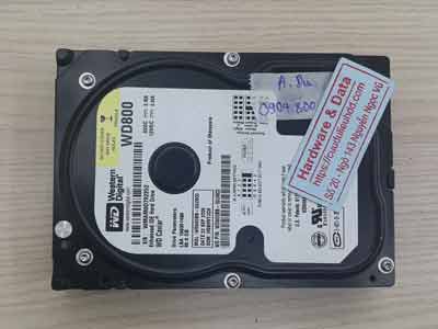 khôi phục dữ liệu ổ cứng Western 80GB chết cơ