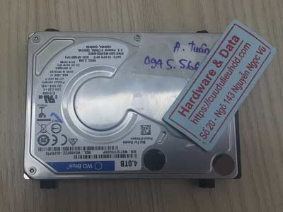 khôi phục hồi dữ liệu ổ cứng Western 4TB lỗi đầu từ