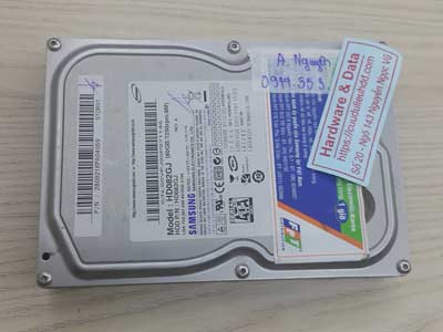 Khôi phục dữ liệu ổ cứng Samsung 80GB chết cơ