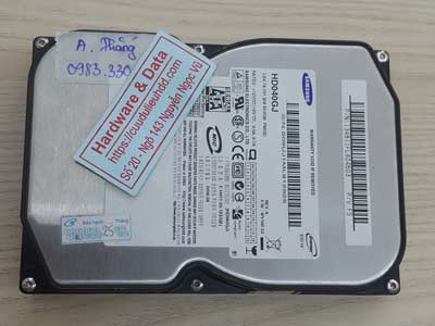 Khôi phục dữ liệu ổ cứng Samsung 40GB chết cơ