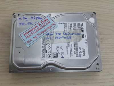 Lấy lại dữ liệu ổ cứng Toshiba 1TB virus mã hóa