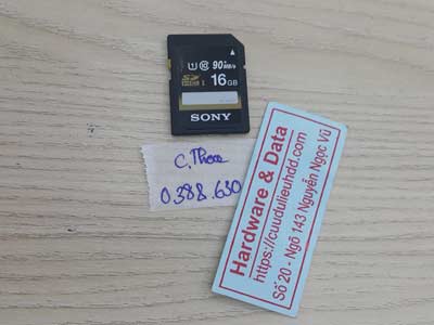 Cứu dữ liệu thẻ nhớ sony 16GB mất dữ liệu