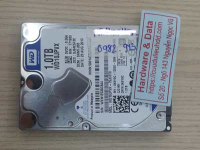 Lấy lại dữ liệu ổ cứng Western 1TB đầu từ lỗi