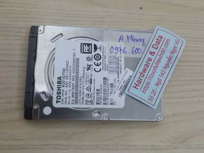 Cứu dữ liệu ổ cứng Toshiba 500GB hỏng đầu từ
