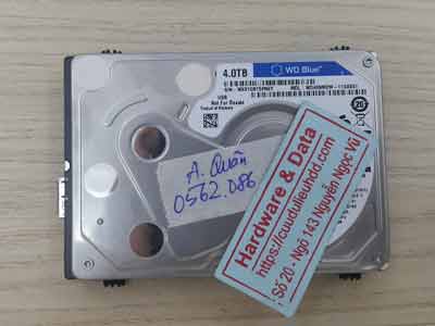 lấy lại dữ liệu ổ cứng Western 4TB đầu từ hỏng