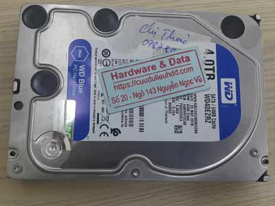 Cứu dữ liệu ổ cứng Western 4TB virus mã hóa