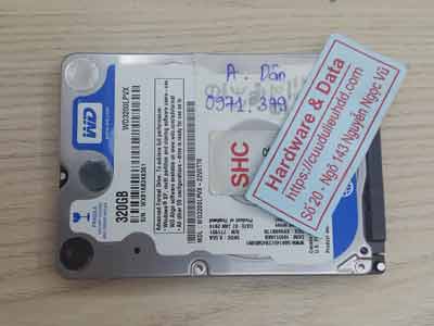 Phục hồi dữ liệu ổ cứng Western 320GB chết cơ