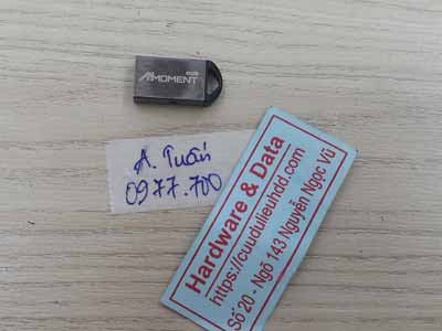 Phục hồi dữ liệu ổ cứng USB 8GB mất dữ liệu