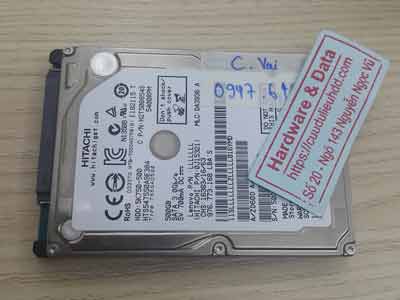 Phục hồi dữ liệu ổ cứng Hitachi 500GB đầu từ lỗi