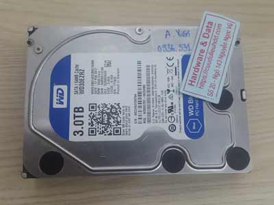 Phục hồi dữ liệu ổ cứng Western 3TB chết cơ