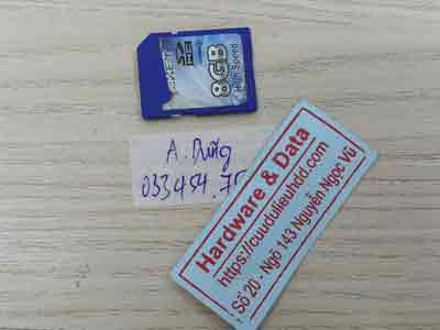 khôi phục dữ liệu thẻ nhớ 8GB mất dữ liệu