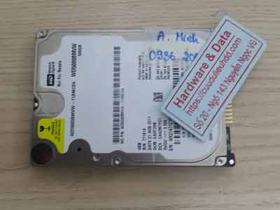 Lấy lại dữ liệu ổ cứng Western 500GB đầu từ lỗi
