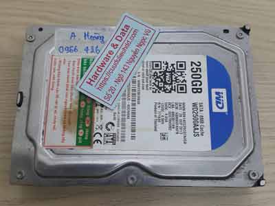 lấy lại dữ liệu ổ cứng Western 250GB đầu đọc lỗi