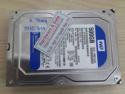 cứu dữ liệu ổ cứng Western 500GB đầu đọc lỗi