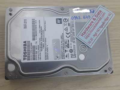 Phục hồi dữ liệu ổ cứng Toshiba 500GB lỗi chip
