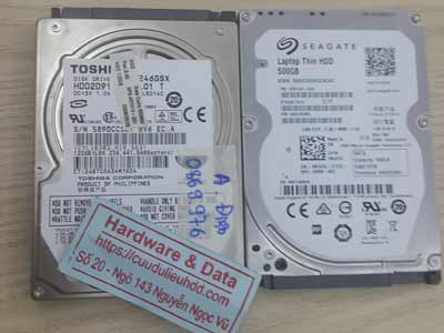 phục hồi dữ liệu ổ cứng Toshiba 120Gb đầu đọc lỗi