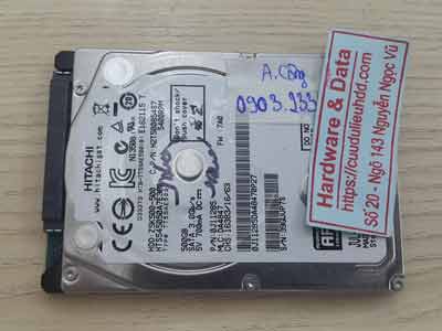Cứu dữ liệu Hitachi 500GB đầu từ lỗi