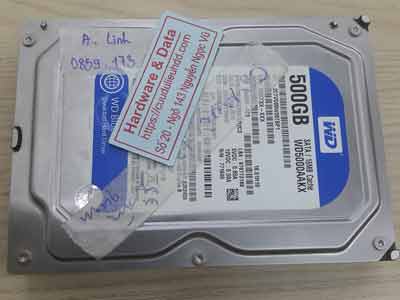 cứu dữ liệu ổ cứng Western 500GB chết cơ