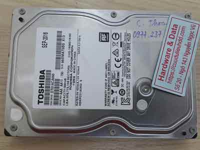 Cứu dữ liệu ổ cứng Toshiba 500GB đầu từ lỗi
