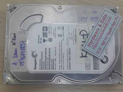 khôi phục dữ liệu ổ cứng Seagate 500GB chết cơ