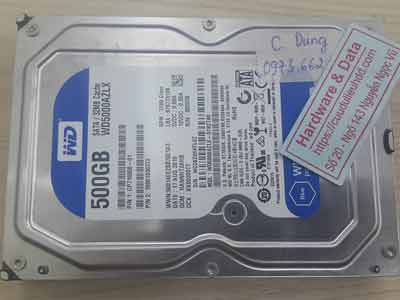 khôi phục dữ liệu ổ cứng Western 500GB virus mã hóa