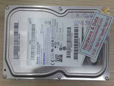 cứu dữ liệu Samsung 500GB mất dữ liệu