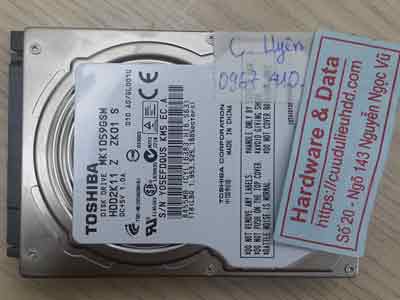 phục hồi dữ liệu ổ cứng Toshiba 1TB đầu từ lỗi