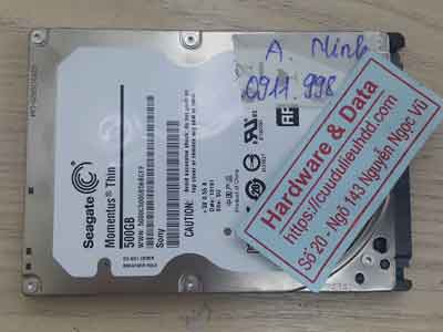 lấy lại dữ liệu ổ cứng Seagate 500GB xóa nhầm