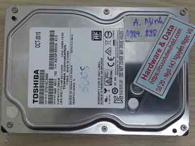 phục hồi dữ liệu ổ cứng Toshiba 500GB đầu từ lỗi