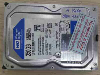 Lấy lại dữ liệu ổ cứng Western 250GB chết cơ