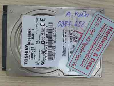 Cứu dữ liệu ổ cứng Toshiba 320GB chết cơ