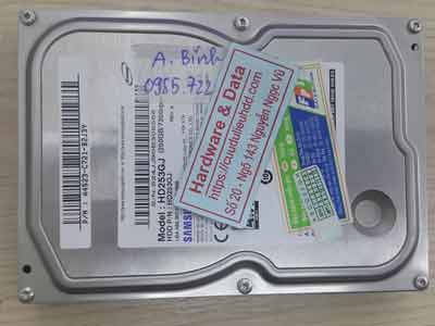 Lấy lại dữ liệu ổ cứng Samsung 250GB chết cơ