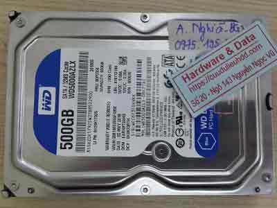 phục hồi dữ liệu ổ cứng Western 500GB virus mã hóa
